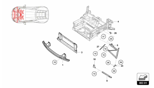 Super Trofeo EVO1 - 803.01 - FRONT FRAME OUTER ELEMENTS