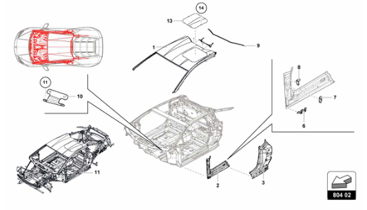 Super Trofeo EVO1 - 804.02 - COCKPIT AND ROOF