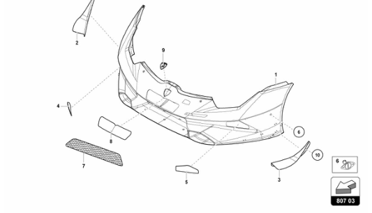 Super Trofeo EVO1 - 807.03 - FRONT BUMPER