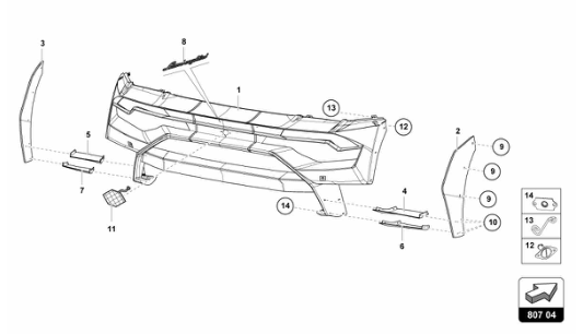 Super Trofeo EVO1 - 807.04 - REAR BUMPER
