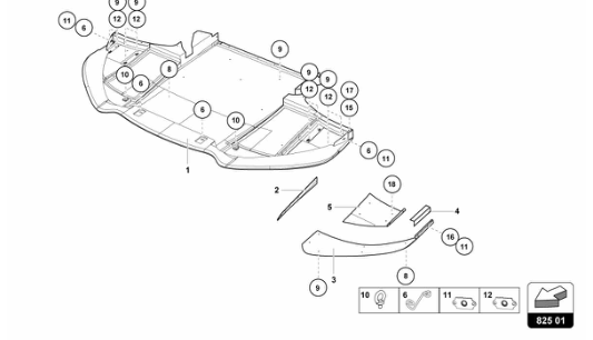 Super Trofeo EVO1 - 825.01 - FRAME FLOOR PANELS