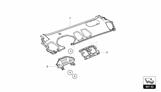 Super Trofeo EVO1 - 857.02 - DASHBOARD TRIMS