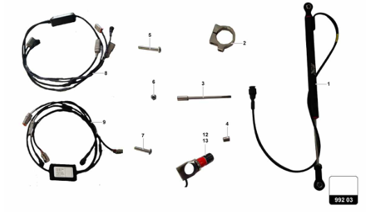 Super Trofeo EVO1 - 992.03 - POTENTIOMETERS DAMPERS KIT