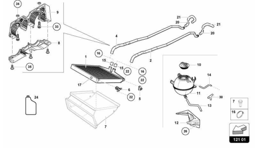 Super Trofeo EVO2 - 121.01.00 - WATER COOLING SYSTEM