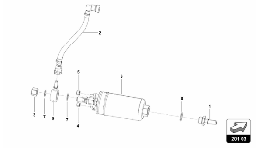 Super Trofeo EVO2 - 201.03.00 - HIGH PRESSURE FUEL PUMP