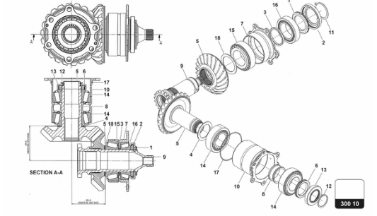 Super Trofeo EVO2 - 300.10.00 - CROWNWHEEL PINION ASSEMBLY