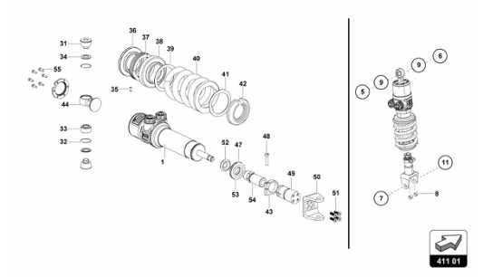Super Trofeo EVO2 - 411.01.00 - FRONT SUSPENSION