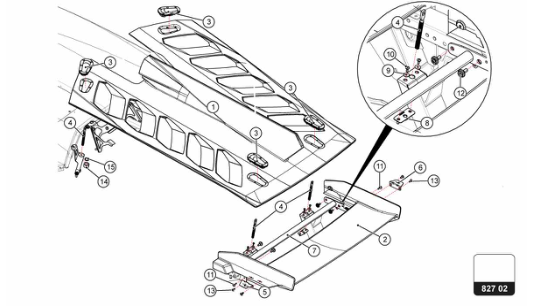 Super Trofeo EVO2 - 827.02.02 - REAR BONNET