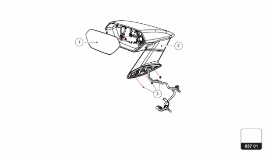Super Trofeo EVO2 - 857.01.01 - EXTERNAL REAR VIEW MIRROR