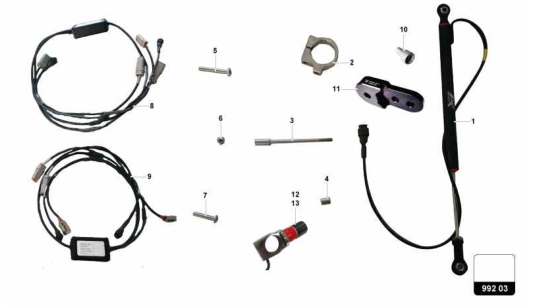 Super Trofeo EVO2 - 992.03.00 - POTENTIOMETERS DAMPERS KIT