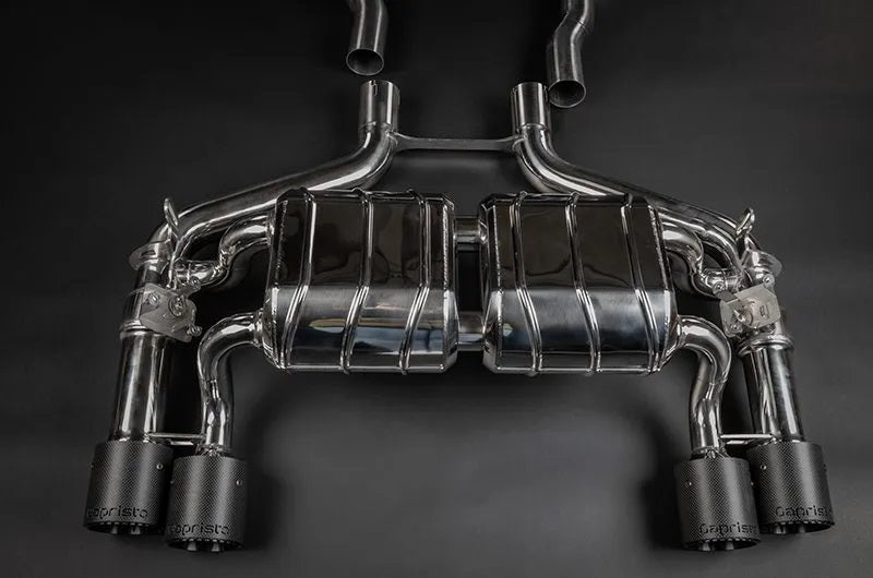 BMW M2 Competition/CS (F87) - Valved Exhaust with Mid-Silencer/OPF Delete, Wicrom Tips (OE Actuators) image 1