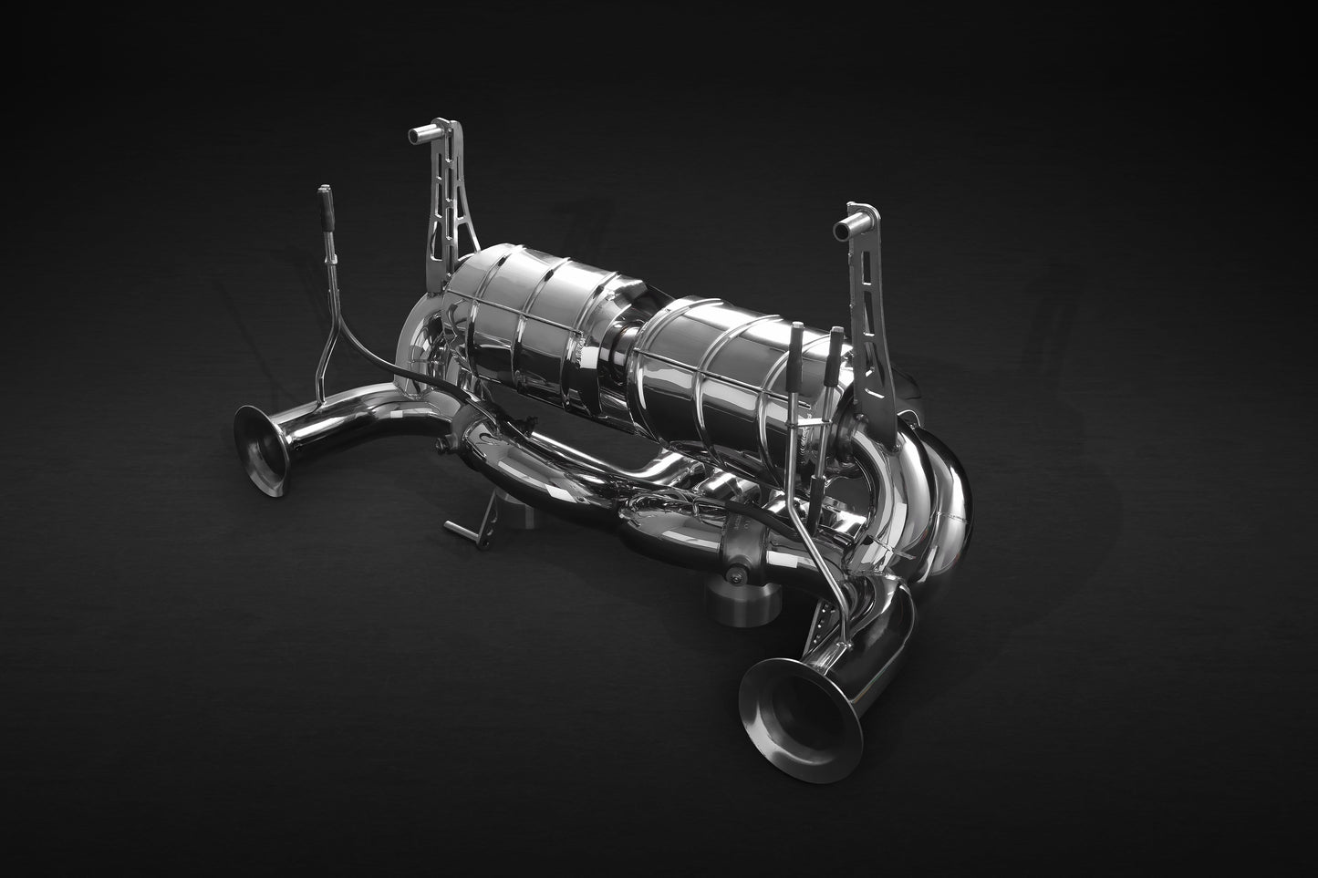 Lamborghini Aventador LP750 SV - Valved Exhaust with Carbon/Stainless Frame image 2