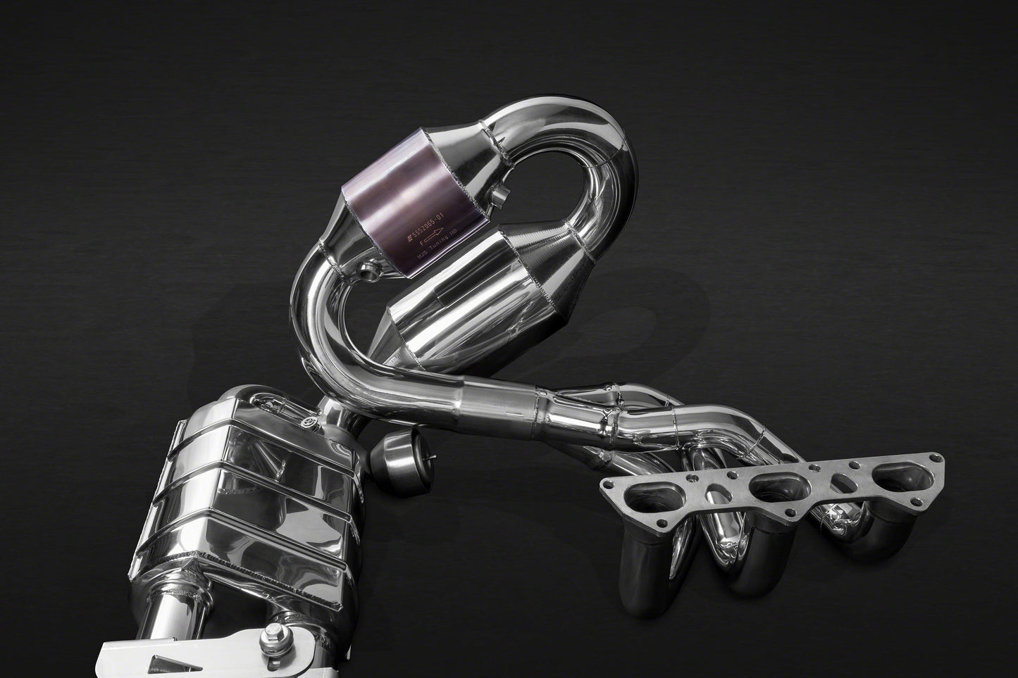 Porsche 991.1 GT3/3RS - Racing Valved Exhaust with Headers, 250 Cell Sports Cat, and Carbon Engine Cover (CES3) image 2