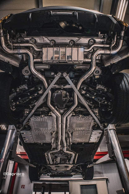 BMW XM - Valved Exhaust System with Anodized/Wicrom Tips (for OE Actuators), Mid-Pipes, and 200 Cell OPF/GPF Replacements image 5
