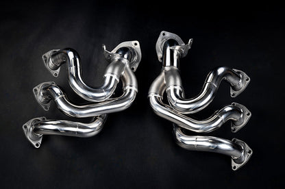 Porsche 718 GT4RS - SET: Valved Muffler, 100 Cell OPF Replacement, Performance Headers (Wicrom Tips) image 4