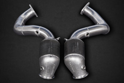Aston Martin Vantage/AMR (M177) - Cat Delete Downpipes (with Heat Blankets) image 2