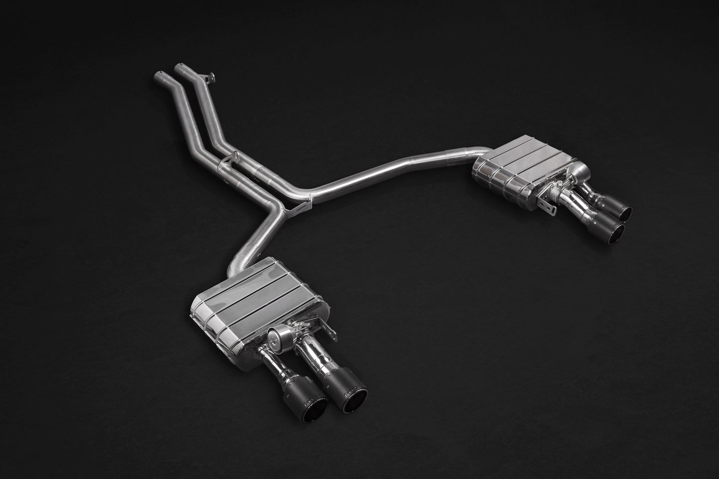 Audi S8 (D4) - Valved Exhaust, Mid Pipes, and Carbon Tips (CES3) image 0