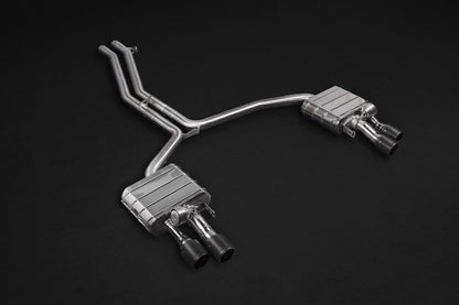 Audi S8 (D4) - Valved Exhaust, Mid Pipes, and Carbon Tips (CES3) image 0