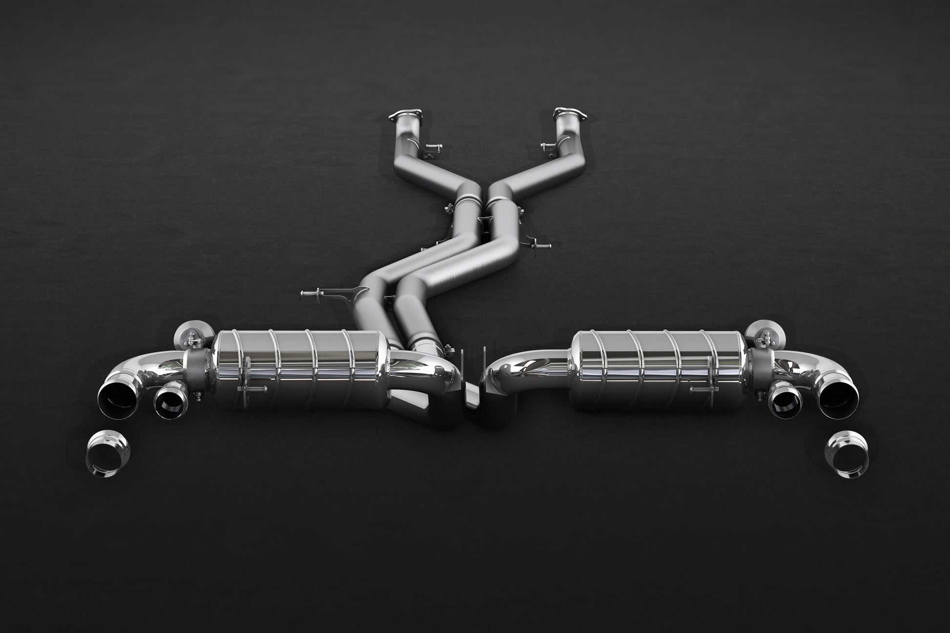 Bentley Bentayga (W12) - Valved Exhaust with Cat and Middle Silencer Spare Pipes (CES3) image 0