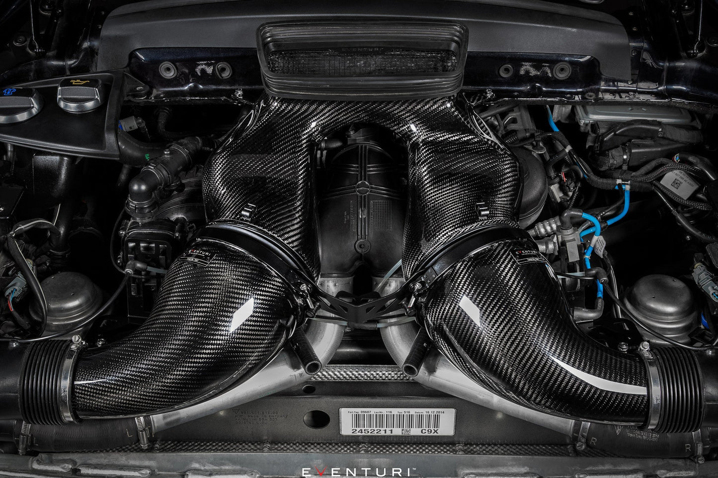 Eventuri Porsche 991.1/2 Turbo/S Black Carbon Intake System
