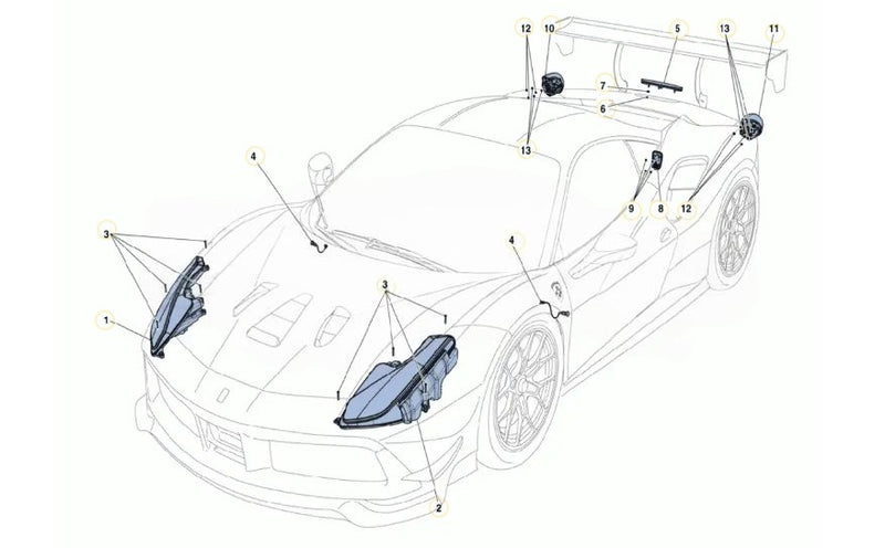 1 - Rh Bi-Xenon Headlight