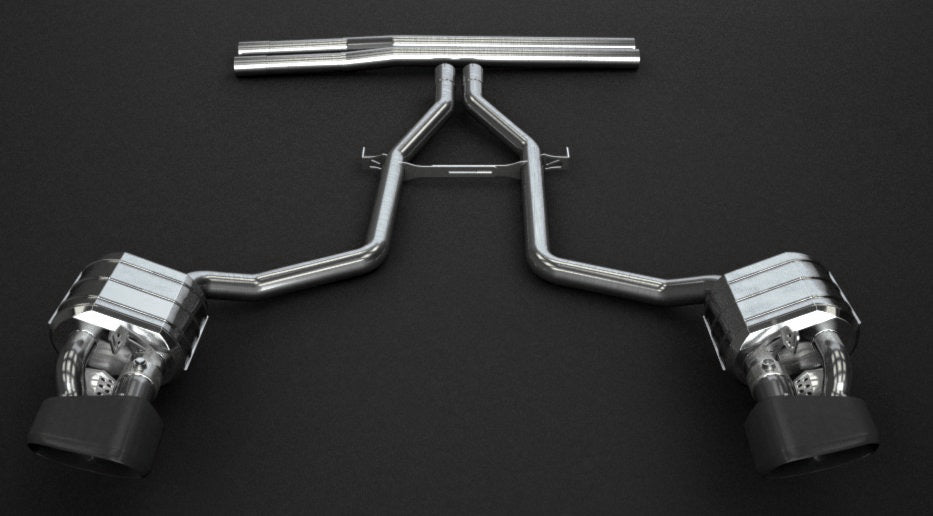 Porsche 970 Panamera (V8) S/4S/GTS - Valved Exhaust with Mid-Pipes (for PSE) image 5