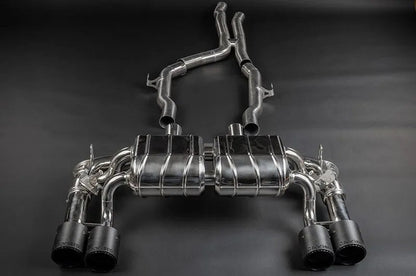 BMW M2 Competition/CS (F87) - Valved Exhaust with Mid-Silencer, Wicrom Tips (OE Actuators) image 0