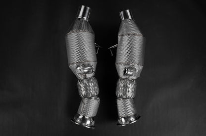 Ferrari 296 - 250 Cell Sport Cat Downpipes image 1