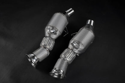 Ferrari 296 - 250 Cell Sport Cat Downpipes image 0