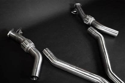 Audi S8 (D5) - Valved Catback Exhaust System with Capristo Tips (OE Actuators) image 2