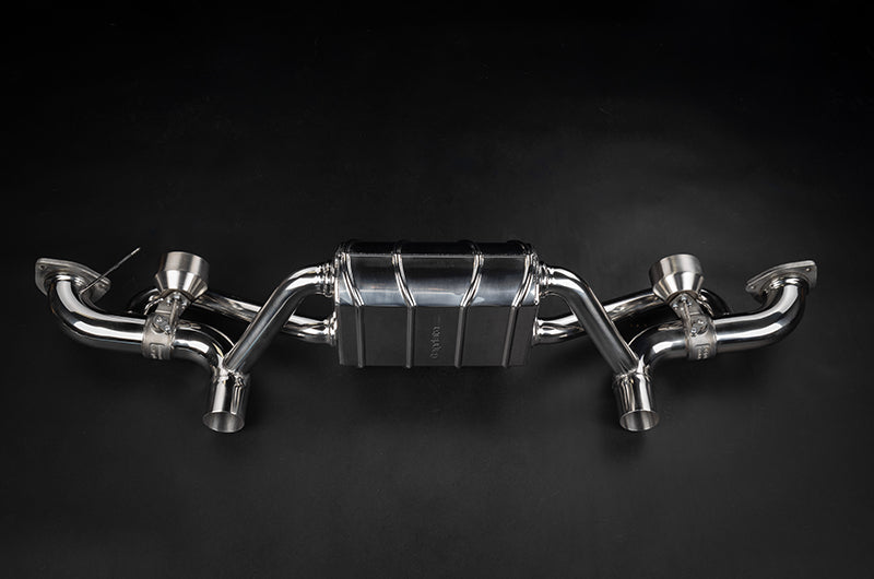 Porsche 718 GT4RS - Valved Muffler (Slanted Wicrom Tips) for PSE image 3