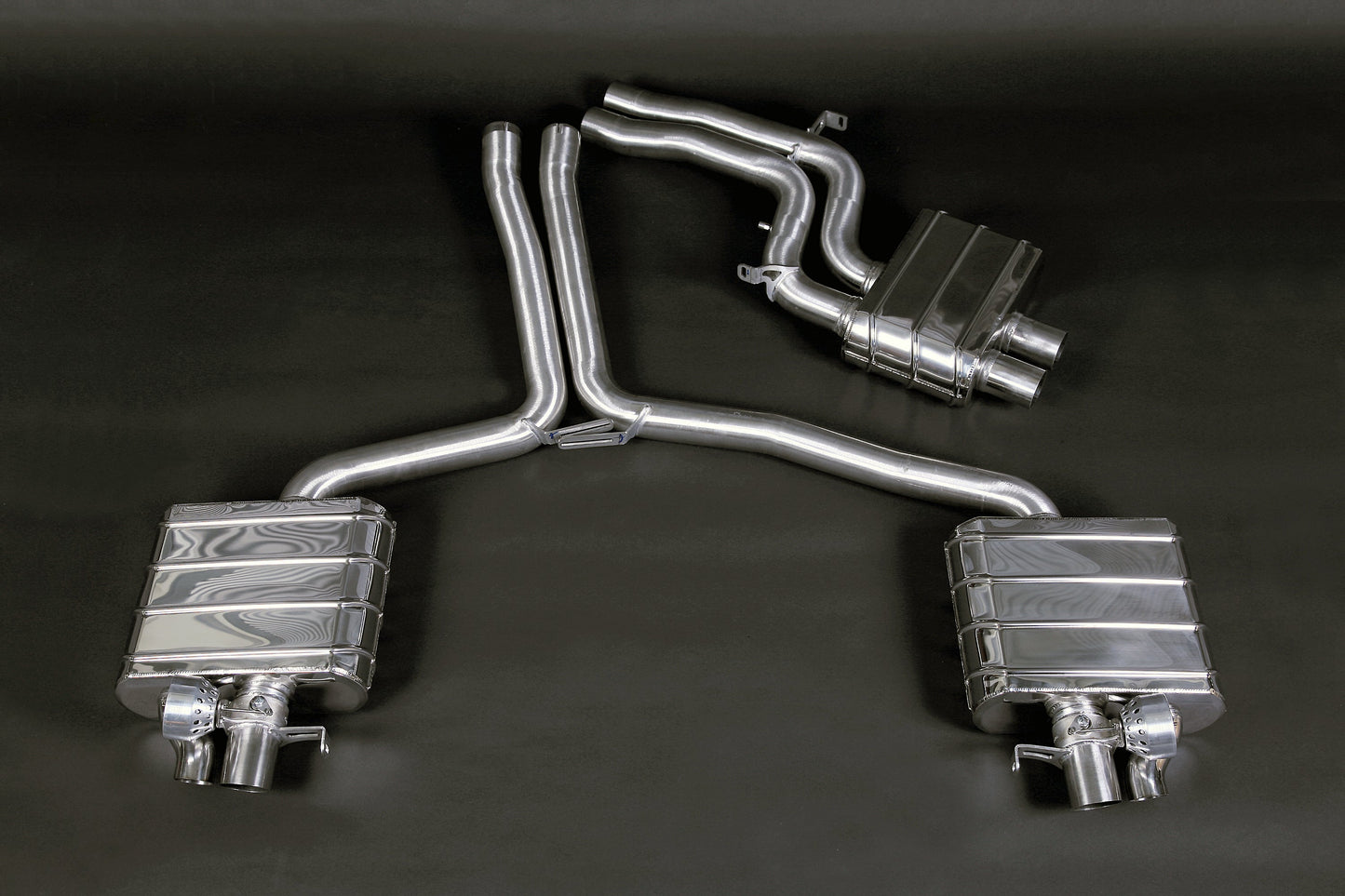 Audi RS5 (B8) - ECE Valved Exhaust with Middle Silencer Pipes image 0