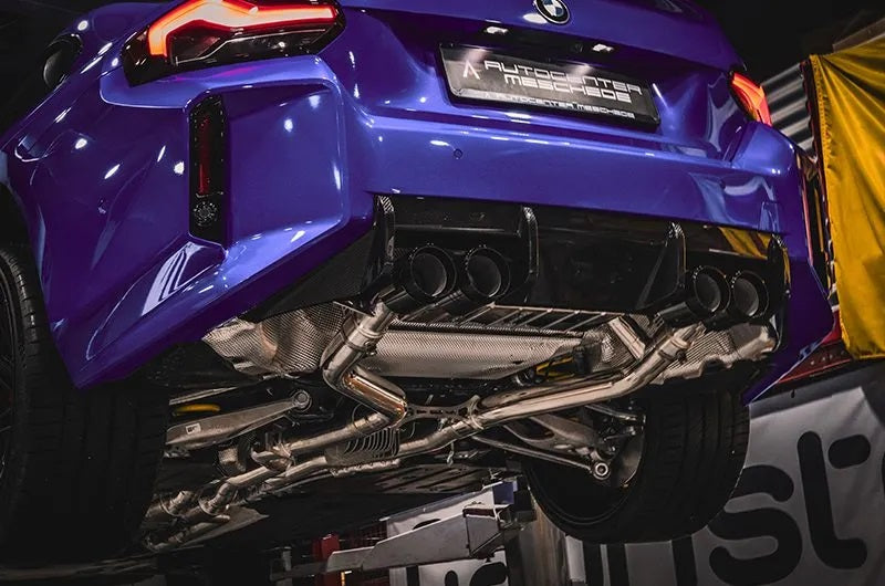BMW M2 (G87) - Valved Exhaust with Mid-Silencer Delete, 200 Cell OPF Replacement, Wicrom Tips (OE Actuators) image 3