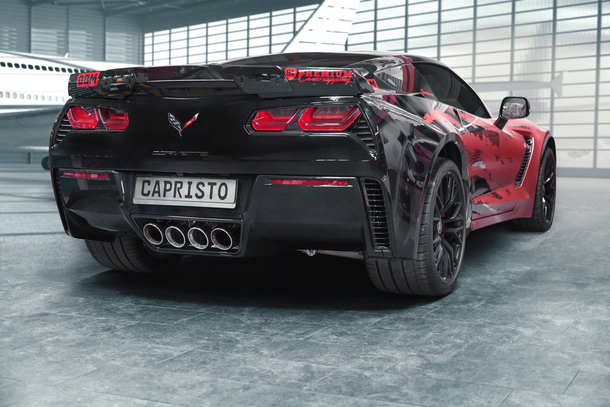 Chevrolet Corvette (C7) Stingray/Z06 - Valved Exhaust with Post Cat Spare Pipes - Carbon Fiber Tips (CES3) image 5