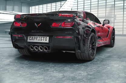 Chevrolet Corvette (C7) Stingray/Z06 - Valved Exhaust with Post Cat Spare Pipes - Carbon Fiber Tips (CES3) image 5