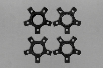 Ferrari 458 - Wheel Spacers 14mm Front / 17mm Rear (Star Shape) with Titanium Wheel Bolts image 1