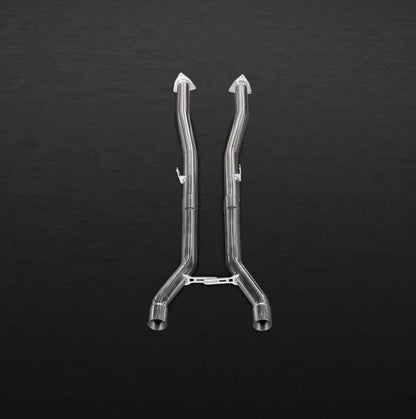 Bentley Continental GT Speed W12 (12+) - Middle Silencer / Secondary Cat Replacement Pipes image 2