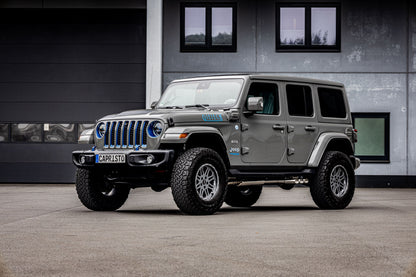 Jeep Wrangler 4xe - Triple Tip Valved Exhaust, 250 Cell Sport Cat Downpipes