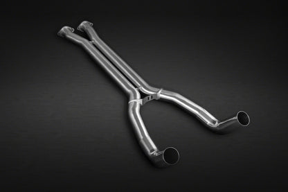 Chevrolet Corvette (C7) Stingray/Z06 - Valved Exhaust, Post Cat Spare Pipes + Carbon Tips (CES3)