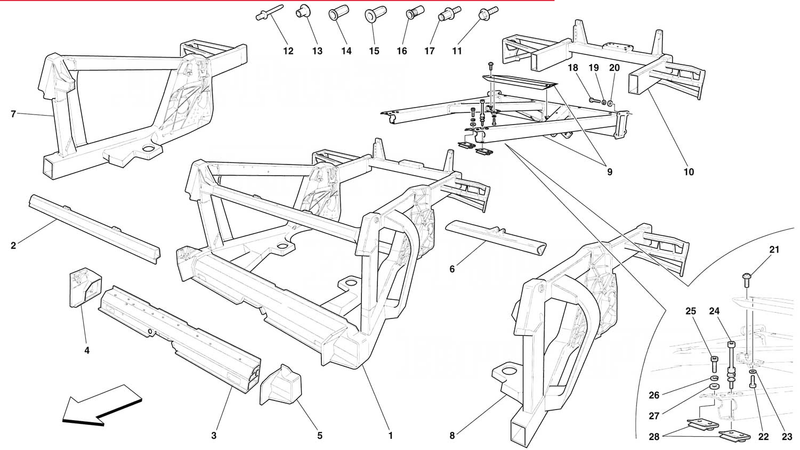 1 - 2 3 4 5 6 7 8 9 10 11 12 13 14 15 16 17 18 19 20 21 22 23 24 25 26 27 28 1 COMPLETE REAR FRAME