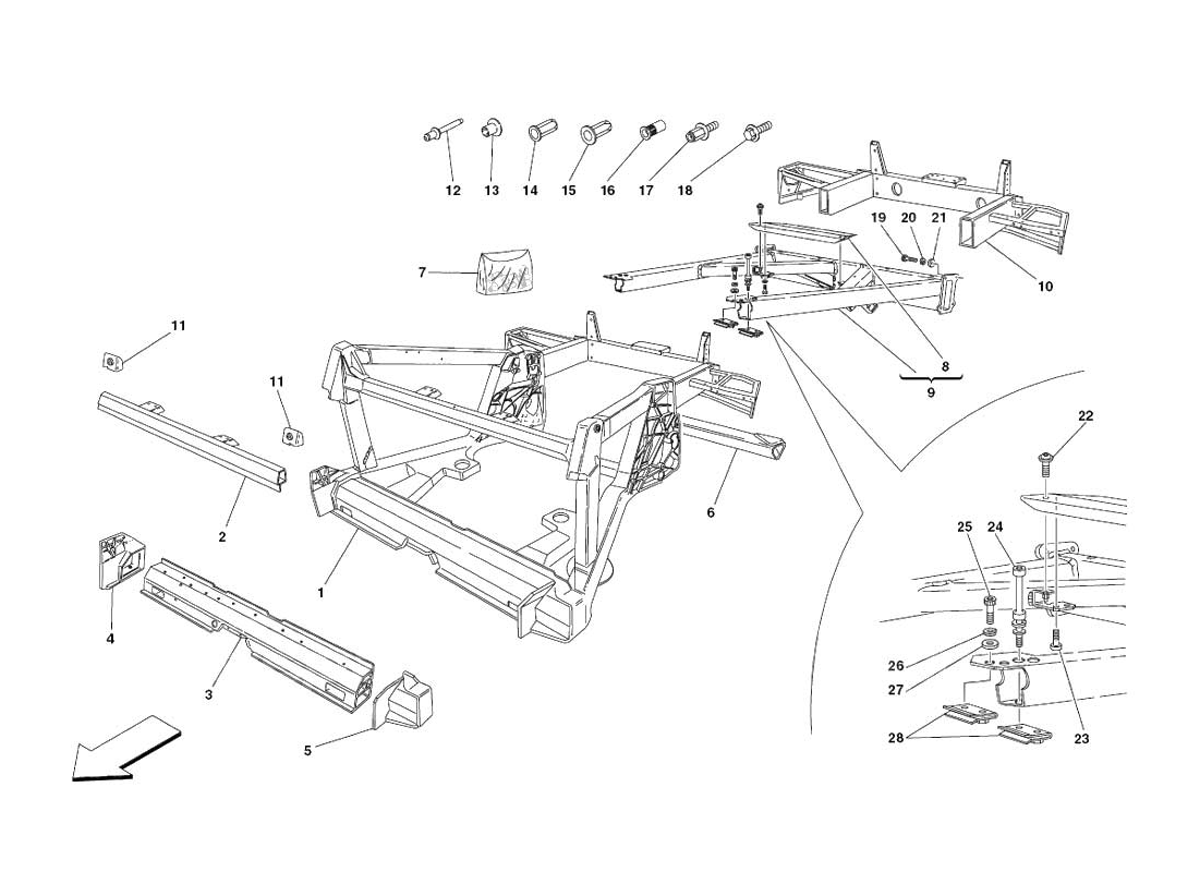 9 - COMPLETE REAR REMOVIBLE FRAME