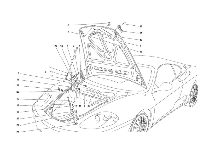 1 - SHEETED COMPLETE FRONT HOOD BO