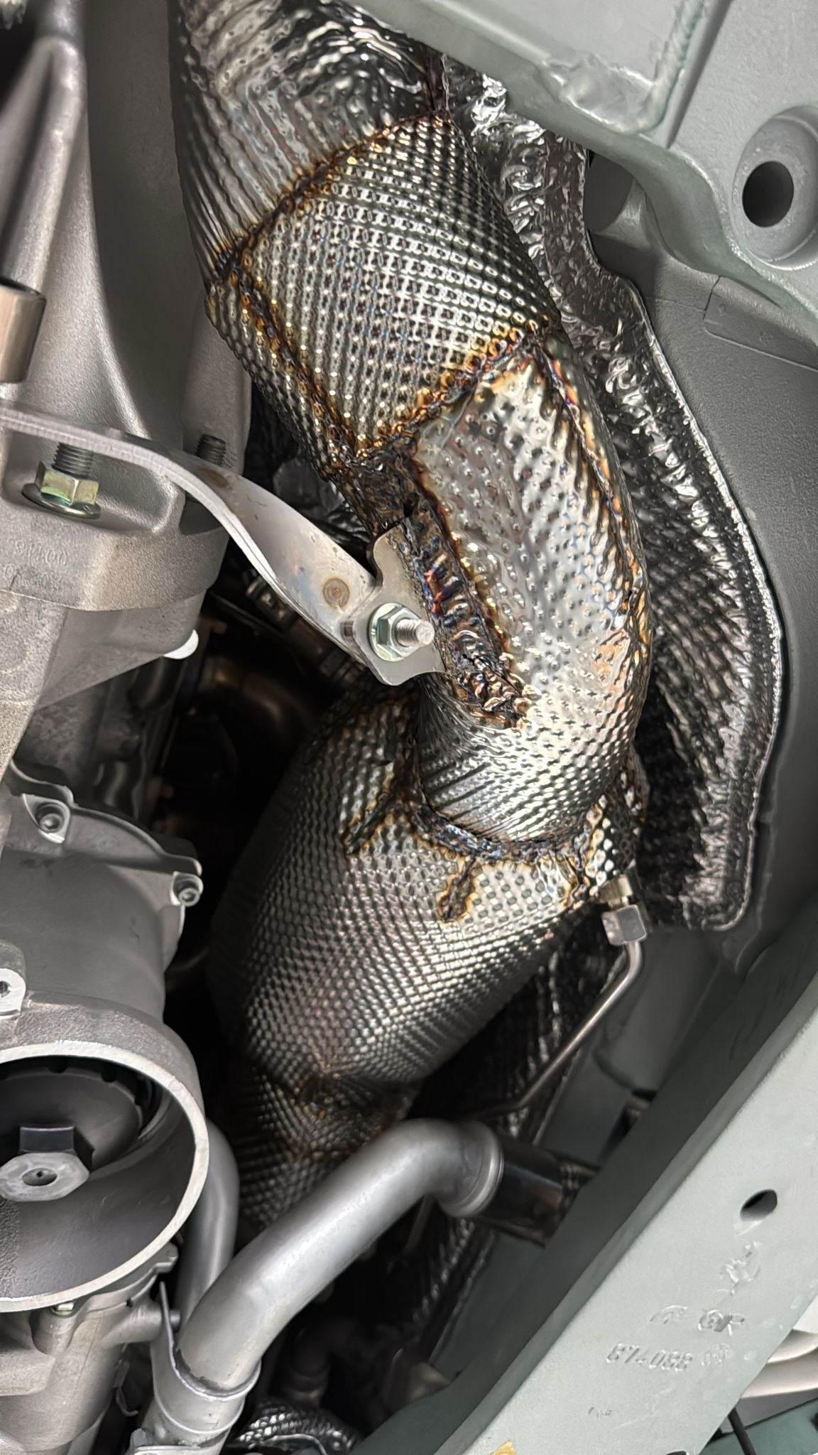 Ferrari 12Cilindri - Sport Cat Downpipes + Heat Protection