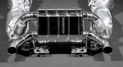 Ferrari F430 Scuderia/16M - Valved Exhaust, 250 Cell Sport Cats + Heat Protection