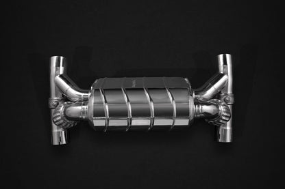 Ferrari F430 Scuderia/16M - Valved Exhaust, 250 Cell Sport Cats + Heat Protection