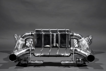 Ferrari F430 Scuderia/16M - Valved Exhaust, 250 Cell Sport Cats + Heat Protection