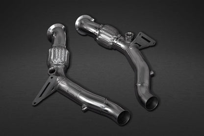 Ferrari F8 - Cat Spare Pipes + Heat Protection