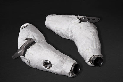 Ferrari F8 - Cat Spare Pipes + Heat Protection