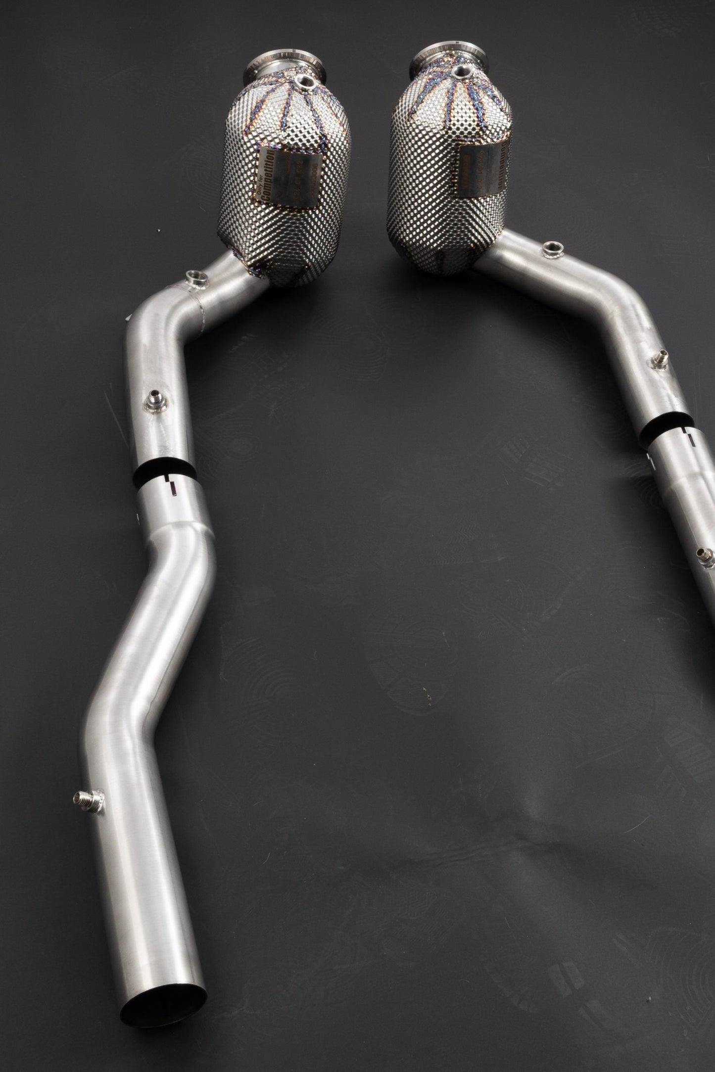 Ferrari Roma - Cat Spare Downpipes + Heat Protection