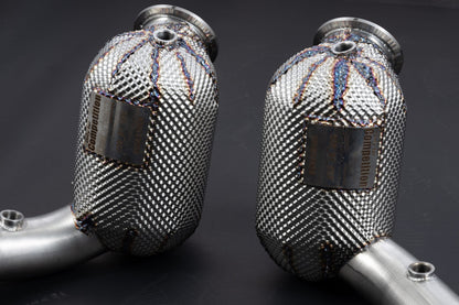 Ferrari Roma - Sport Cat Downpipes + Heat Protection